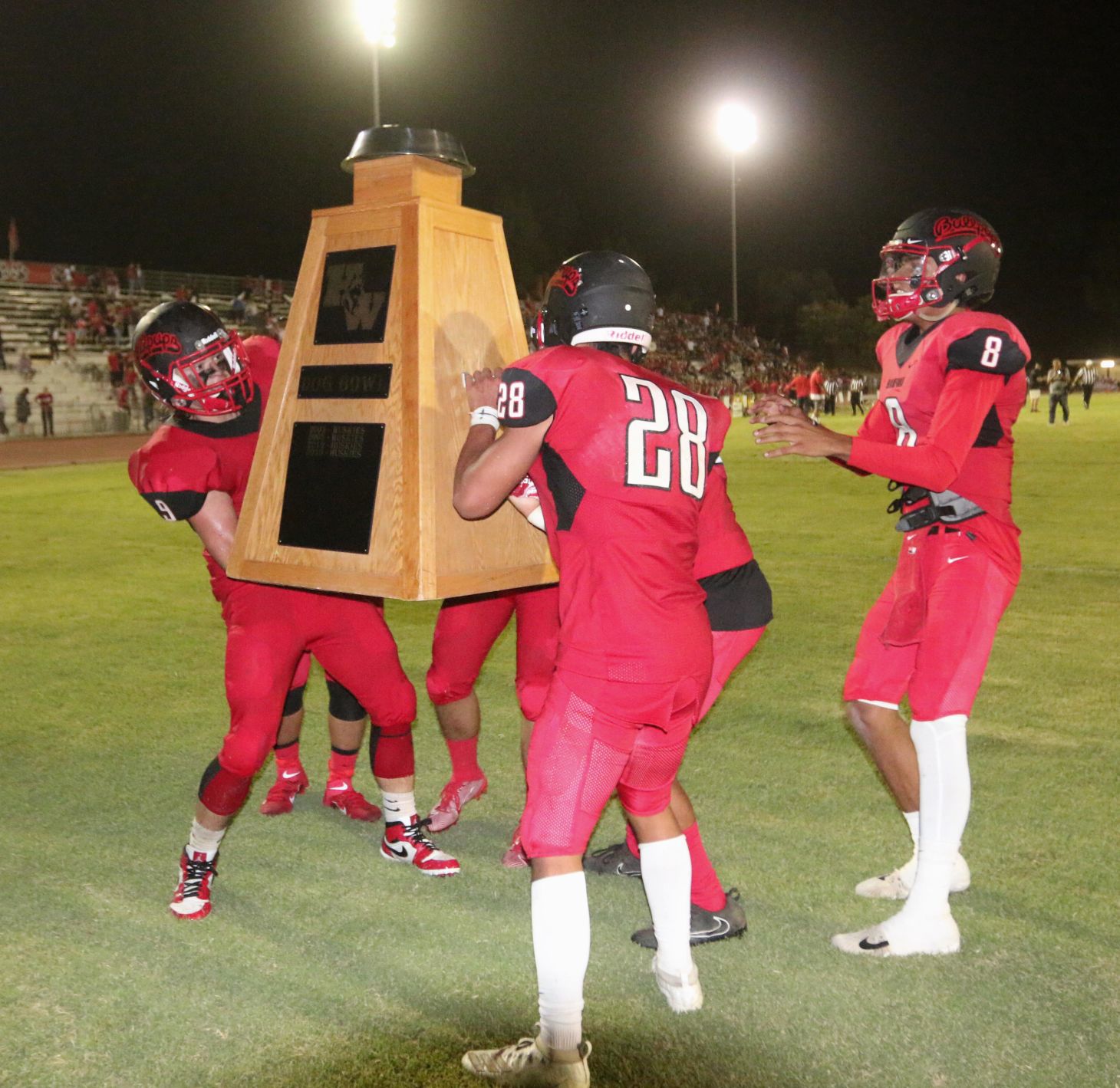 Bullpups own Huskies, make it half a dozen Dog Bowls in a row
